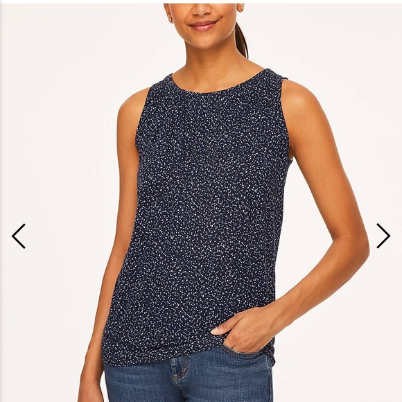 LOFT Tops - NWT Loft Outlet Grove Shirred Tank
